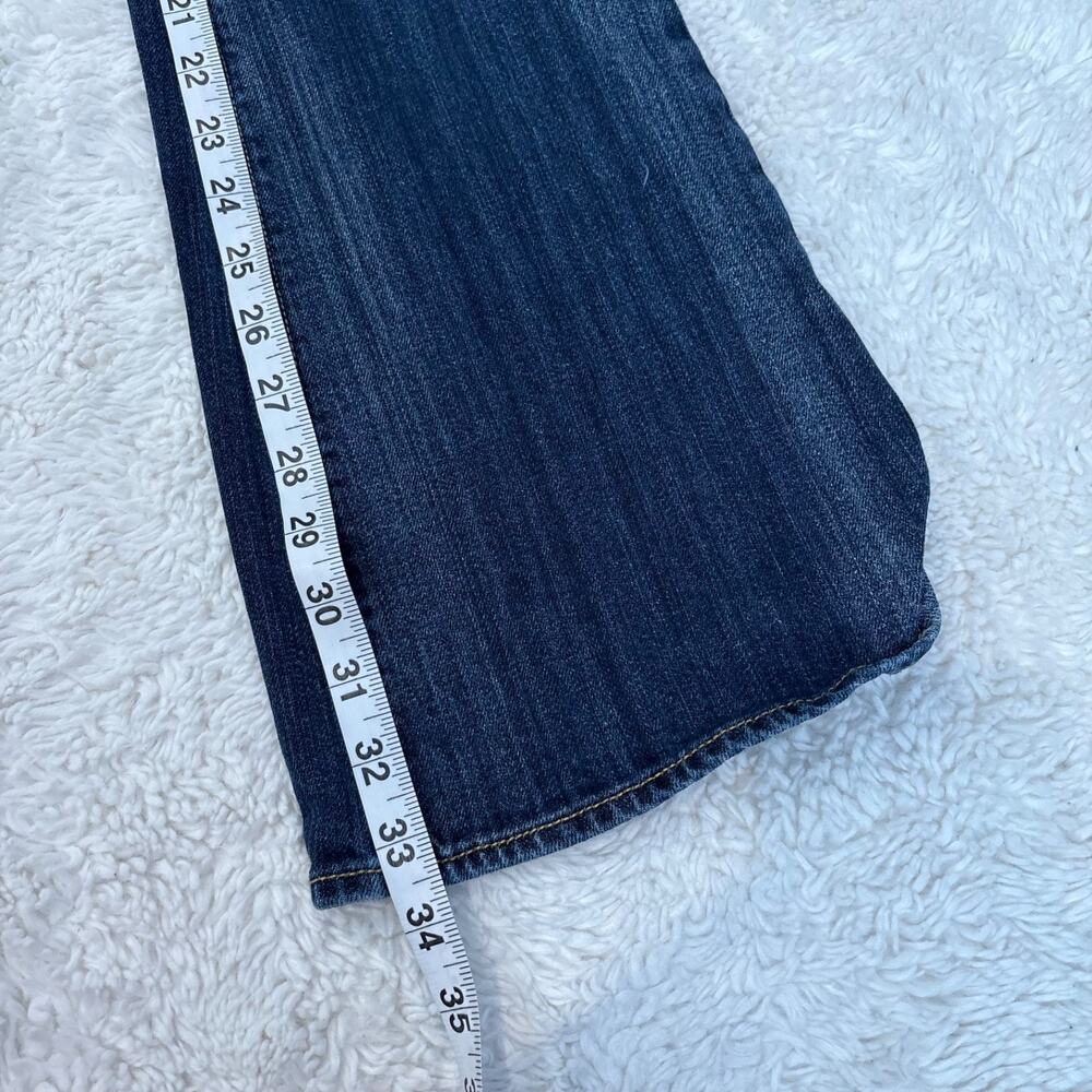 VTG Y2k 90s American Eagle Womens Low Rise Boot Cut Jeans 4L Dark Wash Preppy - Picture 5 of 7